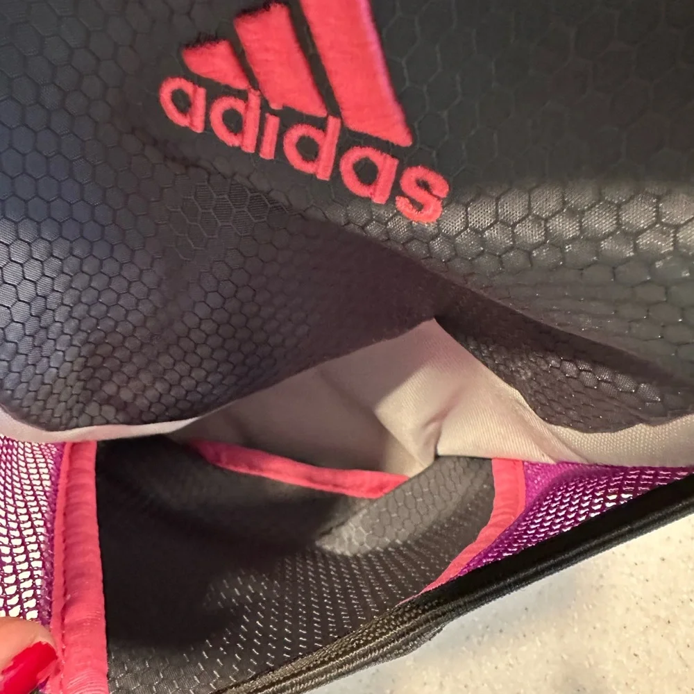 Adidas Back Pack! school, Travel, dance, sports, etc. Black, purple & Gr…